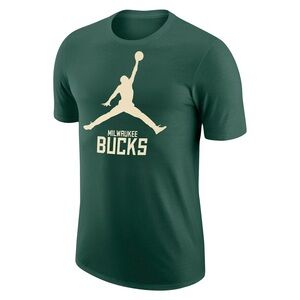 Nike Jordan Green Milwaukee Bucks Men's T-Shirt